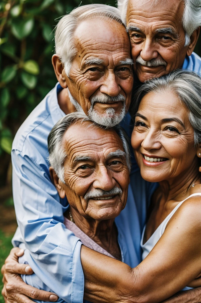 Old man and beautiful woman