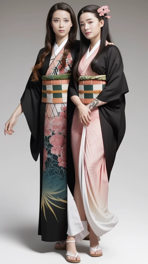 Female, moisturized skin, (pink and bright eyes), (full body: 1.4),
BREAK,
(kicking: 1.3),
BREAK,
(black grass tattoo on body: 1.3),
BREAK,
(cute kimono: 1.2), (black haori: 1.2),
BREAK,
(super long hair), (light gradient hair: 1.3), (red tips: 1.3),
BREAK,
(realistic: 1.3), (super high resolution), (highly detailed: 1.4), (full body: 1.4), (symmetrical: 1.2), (one shot),
BREAK,
(Japanese city: 1.2),
BREAK,
(Demon Slayer: 1.4), (Hirose Suzu: 1.3), (Kamado Nezuko),