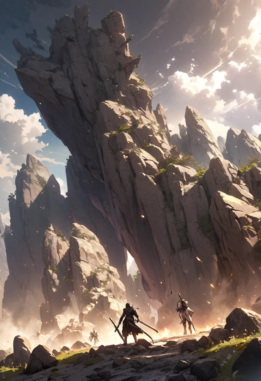 Boys. sword. Rock. Ashjar