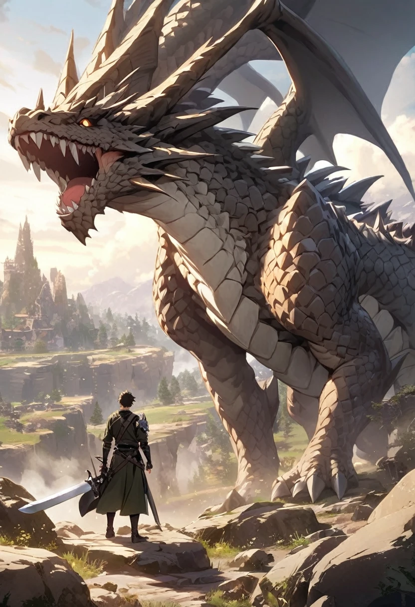 Boys. sword. Rock. Ashjar. Dragon