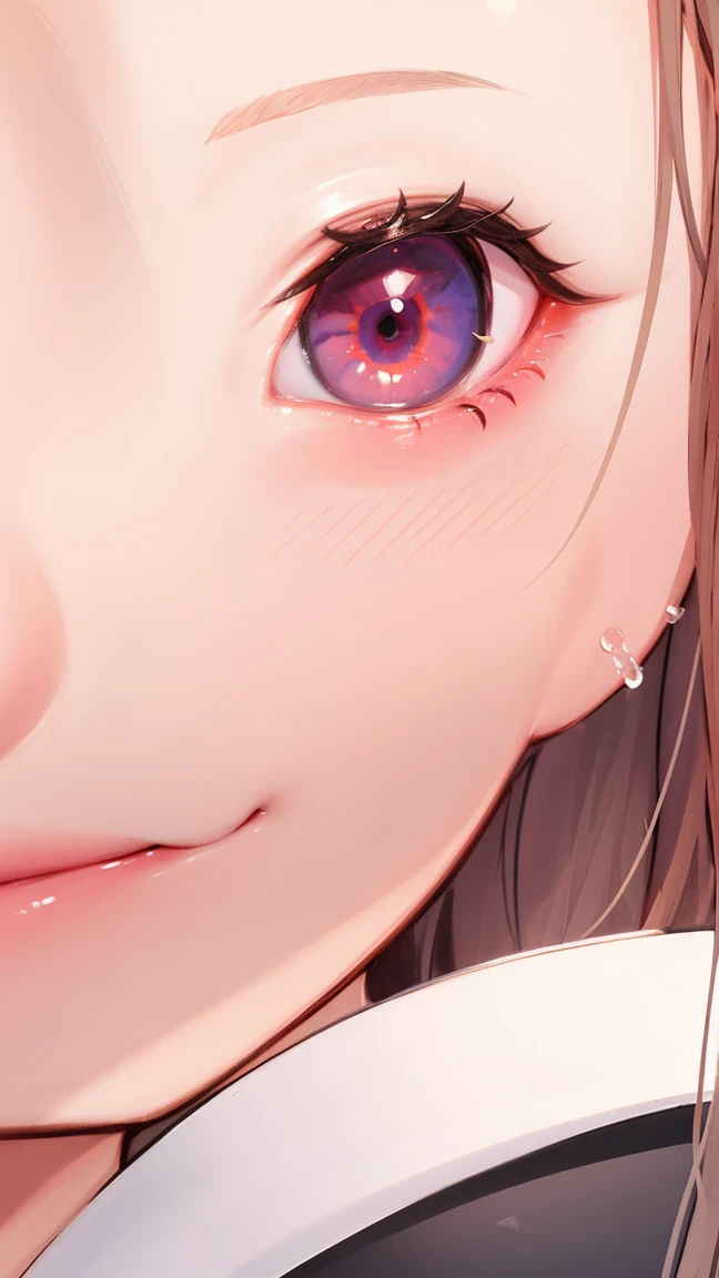 Close-up of the mouth，Foam，beautiful girl，