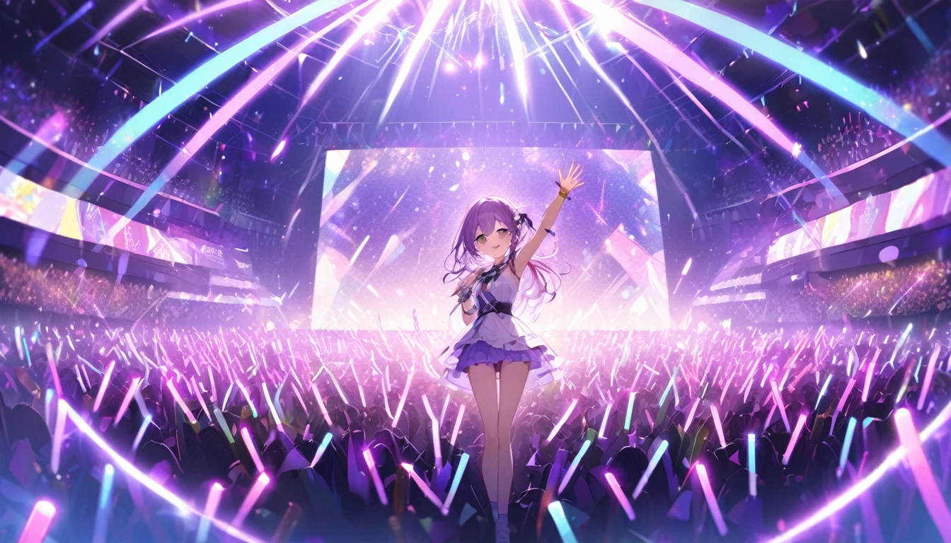 Concert Venueany purple glow sticks are waving、There are no idols