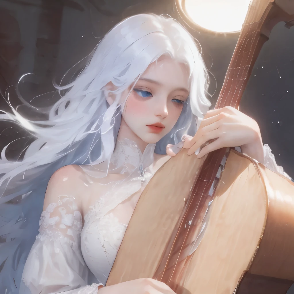 White skin, Beautiful long legs，浴室，steamy，There is one that keeps the lute semi-covered