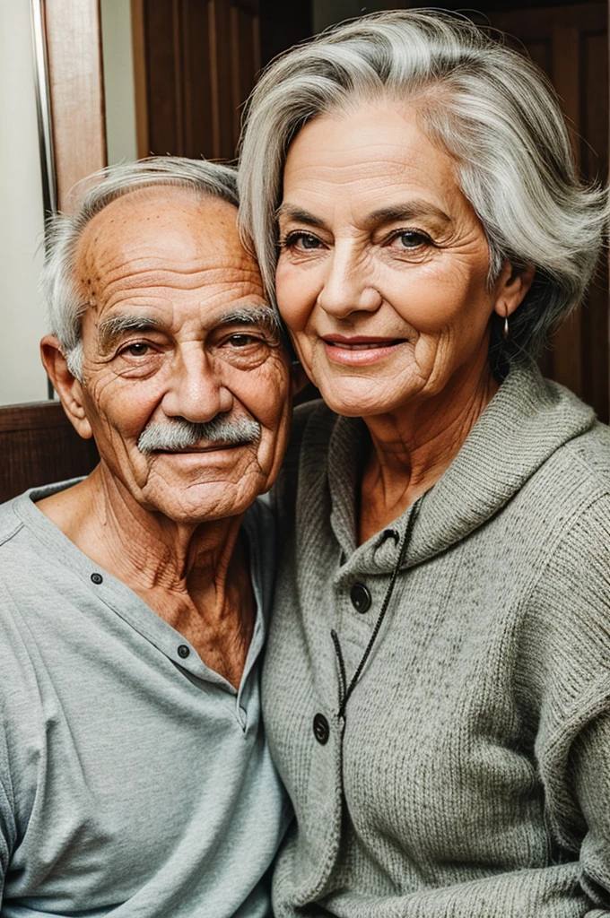 Older grandpa love older beautiful grandma