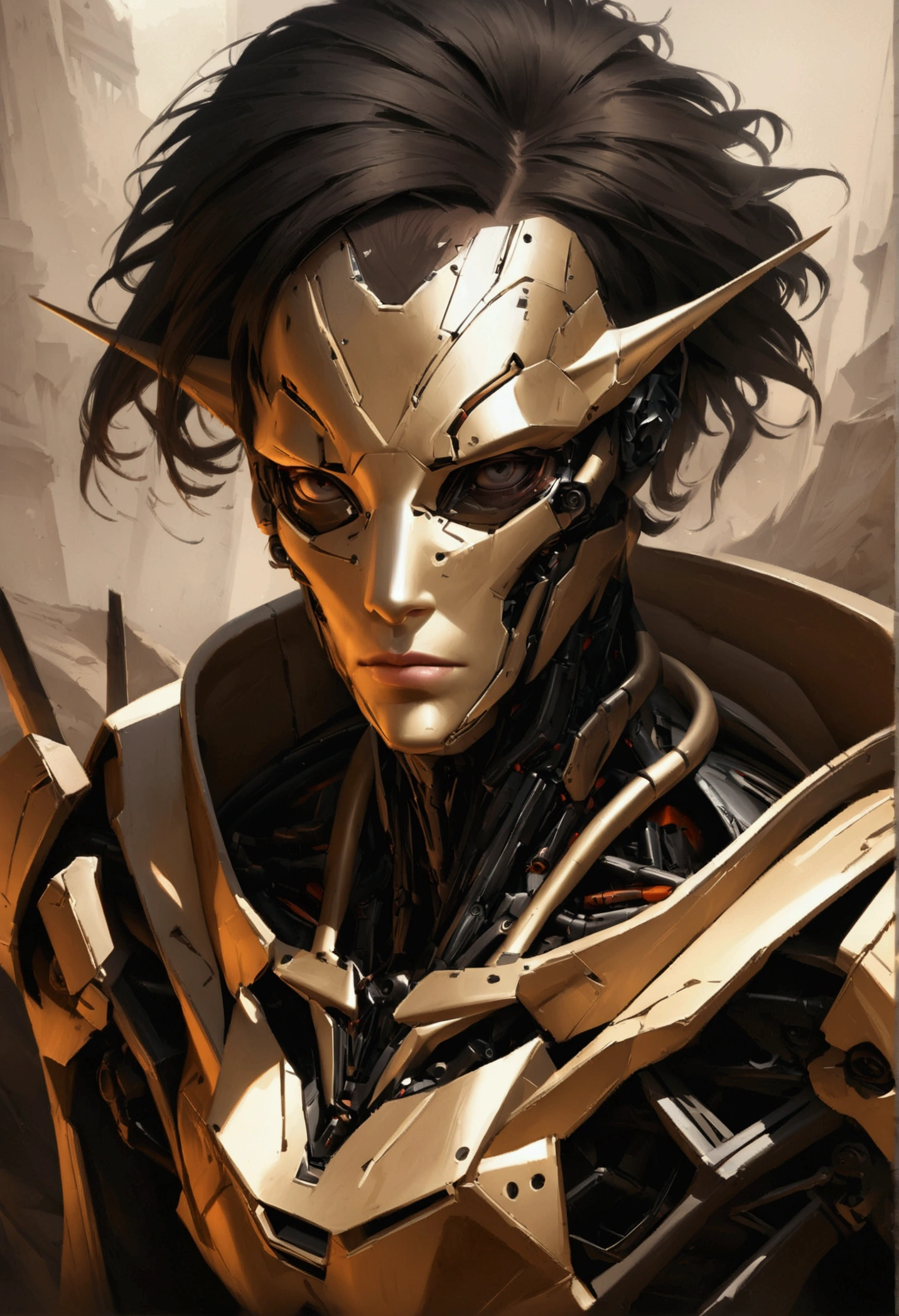 sharpened man in white and gold hooded armor, detailed portrait of a cyborg, close-up portrait of cyborg, portrait of a futuristic robot, male cyborg military commander, attractive science fiction face, portrait of cyborg, portrait of a cyborg, cyborg portrait, portrait of a cyborg cyberpunk, male cyborg, in white futuristic armor, olpntng style, Portrait of the gynoid robot Samus in Wasteland, perfect composition, beautiful detailed intricate insanely detailed octane render Tendências no ArtStation, 8k art photography, photorrealistic concept art, soft natural volumetric cinematic perfect light, Bright dark, rewarded photography, work of art, oil on canvas, rafael, caravaggio, Greg Rutkowski, bipe, Beksinski, giger, perfect composition, beautiful detailed intricate insanely detailed octane render Tendências no ArtStation, 8k art photography, photorrealistic concept art, soft natural volumetric cinematic perfect light