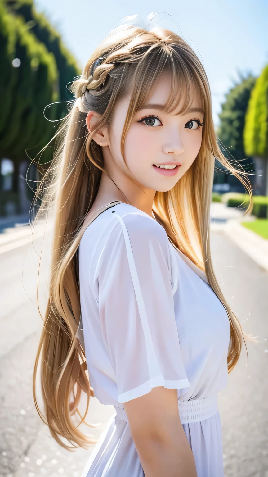 Sexy Big , beautiful girl looks sexy and cute&Cute beautiful sexy face、A strong wind blows my hair in front of my face、Double teeth、Reduce the appearance of nasolabial folds、Fluttering Exy Big 、Sexy cute looks and cute 15 year oldgirl, beautiful and sexy face、A strong wind blows my hair in front of my face、beautiful long blonde French braided hair、beautiful, Cute and sexy eyes hidden behind long bangs