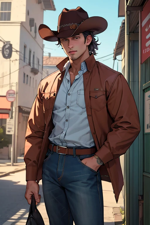 ((Highest quality)), ((masterpiece)), (detailed), Western Cowboy