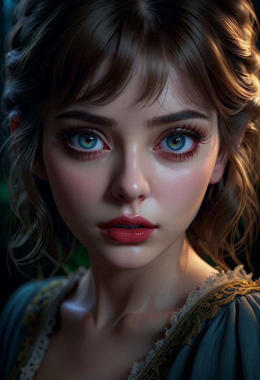 a girl after rape, after rape scene, beautiful detailed eyes, beautiful detailed lips, extremely detailed eyes and face, long eyelashes, photorealistic, ultra-detailed, 8k, masterpiece, realistic, photo-realistic, physically-based rendering, vivid colors, dramatic lighting, dark fantasy, horror, moody atmosphere