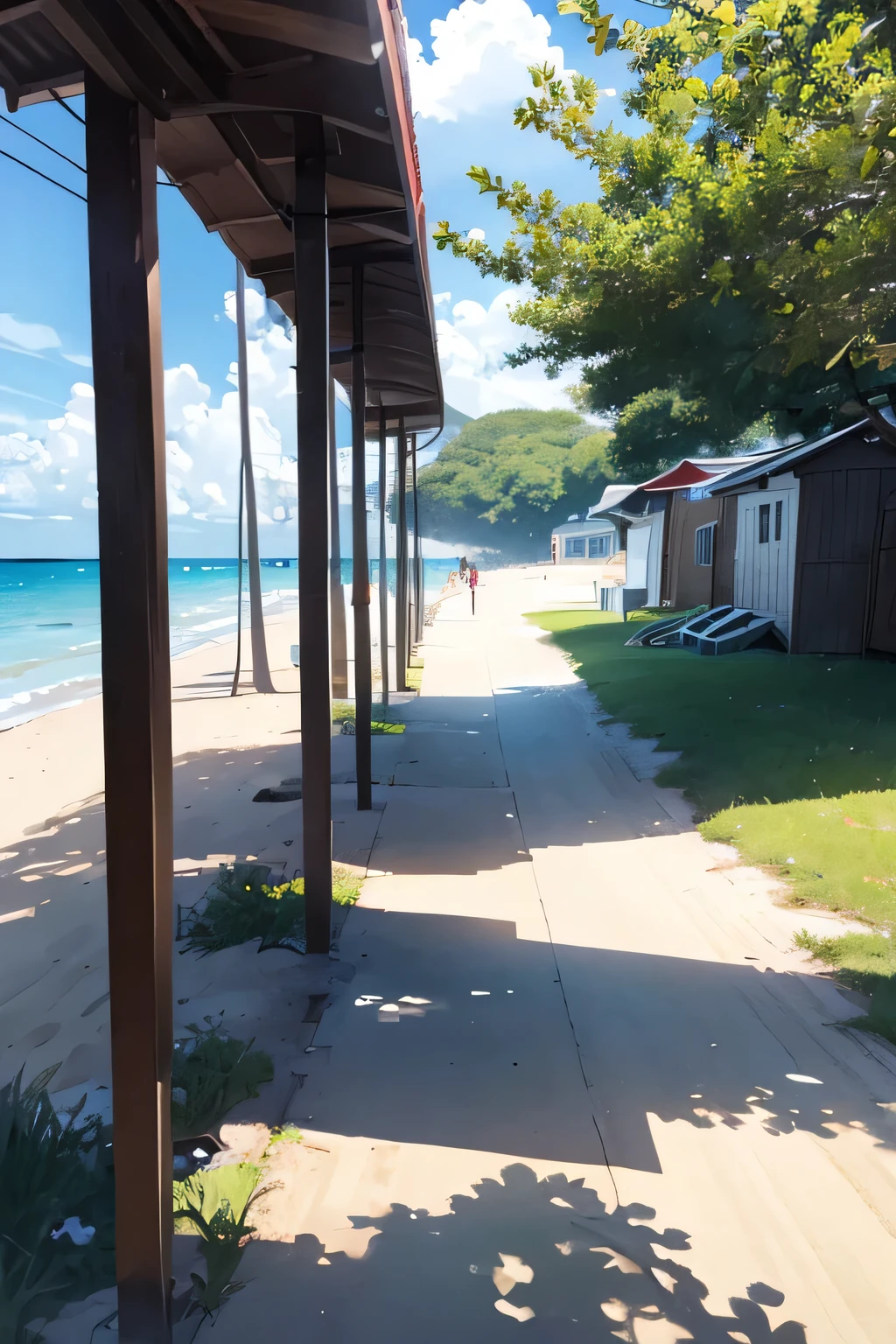 Summer beach ,no people