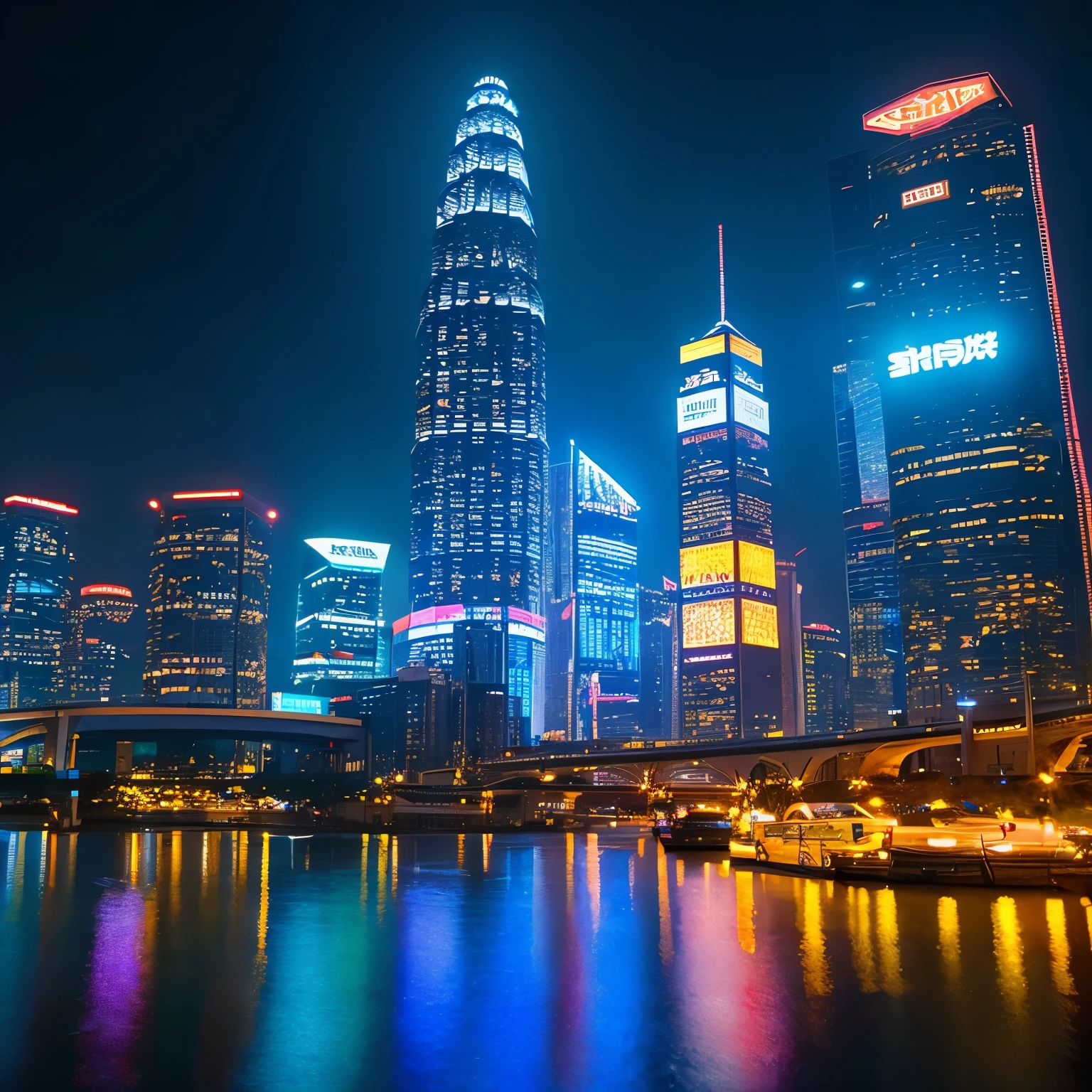 (best quality、Masseter area)、(Ultra-fine colors)、
Neon skyscrapers、Perfect composition、The best exhibition、
、high resolution、Light、CG Trend Association、Professional photography、Exhaustive details、Cyberpunk,There are countless Chinese signs