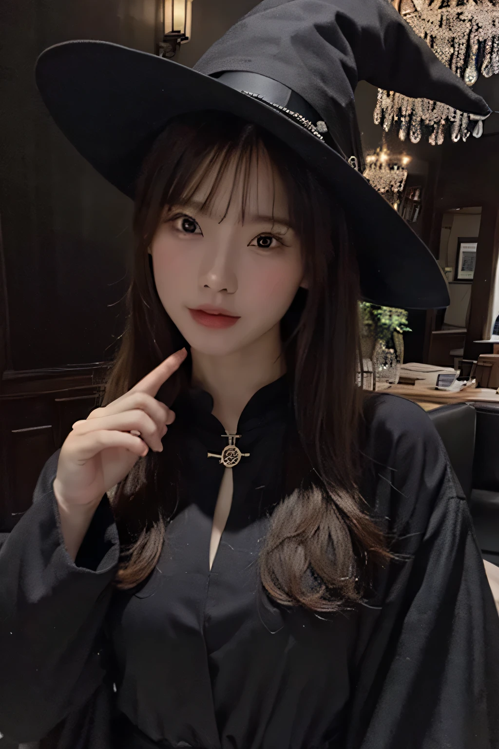 Witch,UHD, high quality, best quality, 16k,4K(8K),city,Wizard
