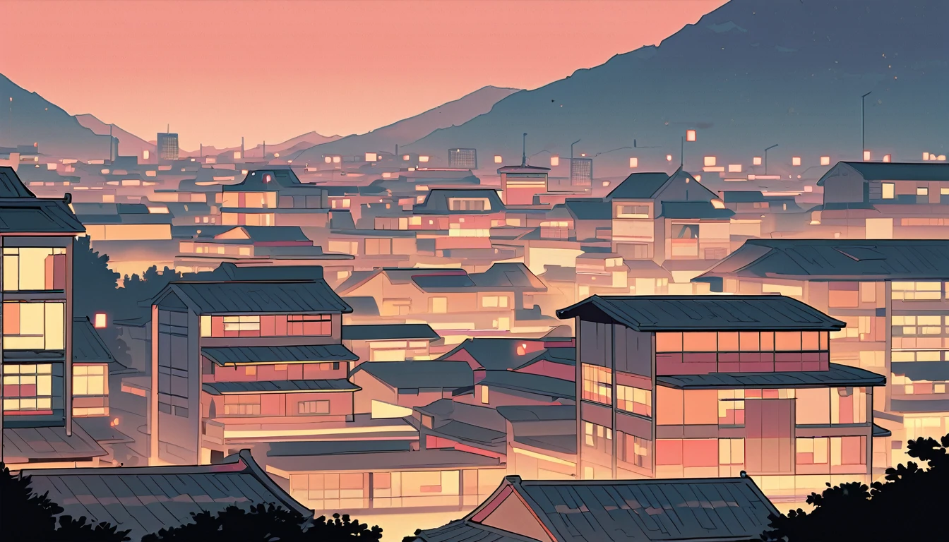 Background is 1980's Japanese city-pop, no people,