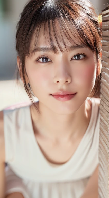 ((Highest quality, 8k, masterpiece :1.3)), (Realistic, Photorealistic:1.4), Sharp focus:1.2,
Bright colors, Professional level, Shallow depth of field,
20-year-old, 1 person, A beautiful face with intelligence,
Flexible body :1.3, Model body type:1.5, 頭w:1.4, Perfect Style:1.4,
Narrow shoulders, Beautiful clavicle, Long, slender legs, The beauty of slim abs :1.2, Narrow waist :1.2,
Highly detailed skin, Fair skin, Glowing Skin,
Highly detailed face, Slim face contour, Beautiful small face, Beautiful nose,
Very fine eye, Long, narrow eyes, Brown eyes, double eyelid, Beautiful thin eyebrows, fine long eyelashes,
Highly detailed lips, Fuller lips, Glossy pink lips, Blushing, Beautiful Teeth,
Beautiful actress'Fatigue Make-up, Pink lipstick, (necklace, Earrings),
Milk grey hair, Delicate and soft hair,
(Put your hair up, short hair, ponytail:1.2), Layered Cut, (Blunt bangs:1.2),
(Dress in the latest fashions:1.2),
A kind smile, Mouth half open, A dreamy look, Looking into the camera,
Dynamic Lighting, ((Hasselblad Photos)),
(She is lying on her back in a sexy pose:1.3),
(Perfect breast shape, B cup:1.2), Small pale pink areola.,
(She has a cute plump ass, My thighs are dazzling),
(View from the front, Focus on the nipples, Full body portrait:1.5),