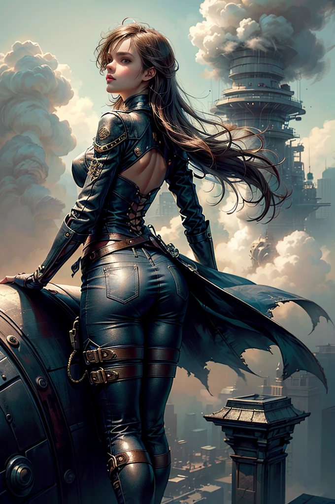 Ultra Resolution, Ultra detail, 8k , HDR, Ultra sharp,((top-quality)), ((masterpiece)), ((realisitic)), (detailed), Reflective,een Emma Watson,steampunk girl,looking back at the camera,leather shorts,slender and graceful frame,inside pirate ship,helmet with goggles,(best quality,4k,8k,highres,masterpiece:1.2),ultra-detailed,(realistic,photorealistic,photo-realistic:1.37),hdr,UHD,studio lighting,ultra-fine painting,sharp focus,physically-based rendering,extreme detail description,professional,vivid colors,bokeh,portraits,landscape,horror,anime,sci-fi,photography,concept artists,vivid colors,bokeh,sepia tone,warm lighting,Full Body, steampunk fantasy style, steampunk girl, steampunk inventor girl, sci-fi steampunk, dieselpunk art style, steampunk pin-up girl, digital steampunk art, steam punk style, steam-punk, young girl in steampunk clothes, steampunk digital art, high quality steampunk art, steampunk