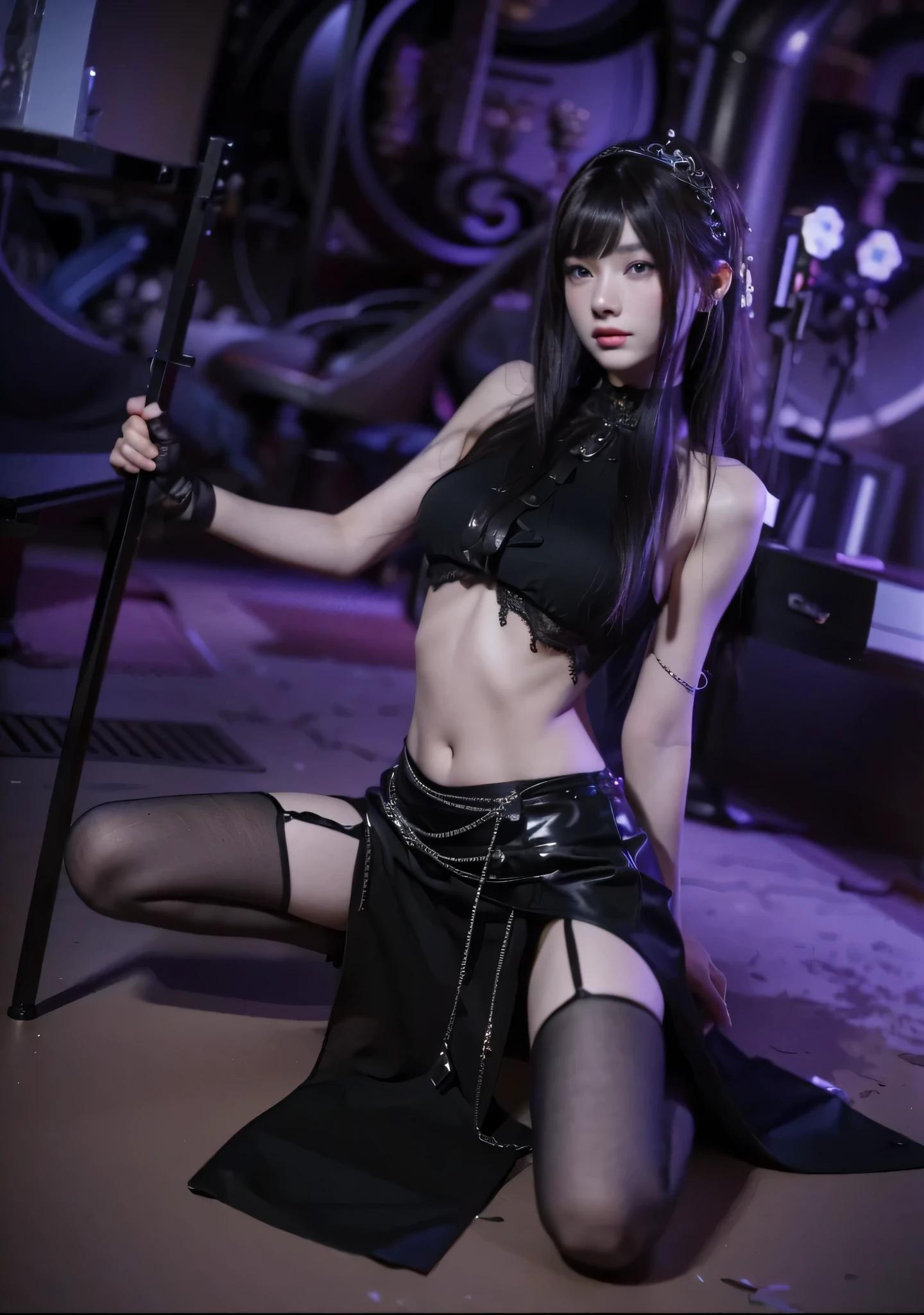 Game Art,Best image quality,Maximum resolution,8k,(A bust photo),(portrait),(Head close-up),(Rule of Thirds),Unreal Engine 5 rendering works,20 year old girl,((Queen)),The eyes are very detailed,(Large Breasts),Elegance and nobility,Light,Light line tracing,Game CG,((3D Unreal Engine)),OC rendering reflection mode,4K,Ultra-clear,sensuous,Translucent lace,Fair and plump figure,Pretty Face,Light Gel Coat,The Queen in a luxurious dress,Crystal Gem Crown,Necklace jewelry,Blue eyes,The tattoo is very three-dimensional,Gorgeous and intricate tattoo designs,Ultra-clear portrait,Sexy body,Temple Princess,Sapphire eyes,Gorgeous clothes,Kneeling on the ground