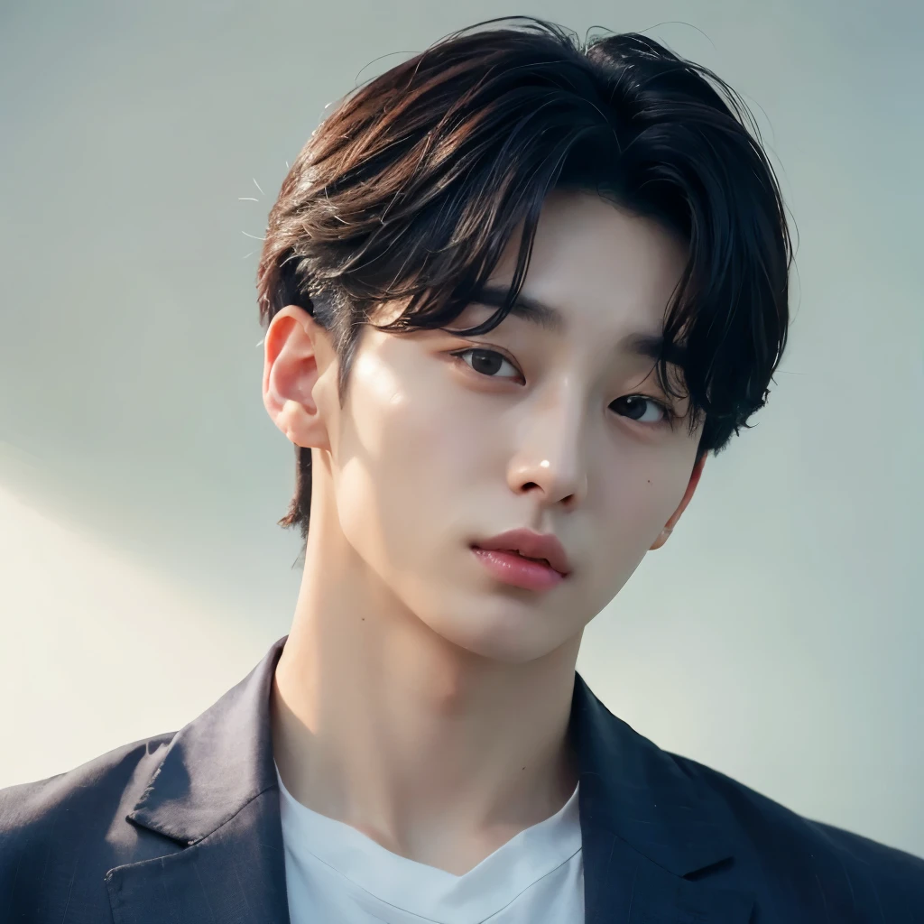 Jungkook, Korean Man, inspired by Jungkook,Center Part,30th Generation