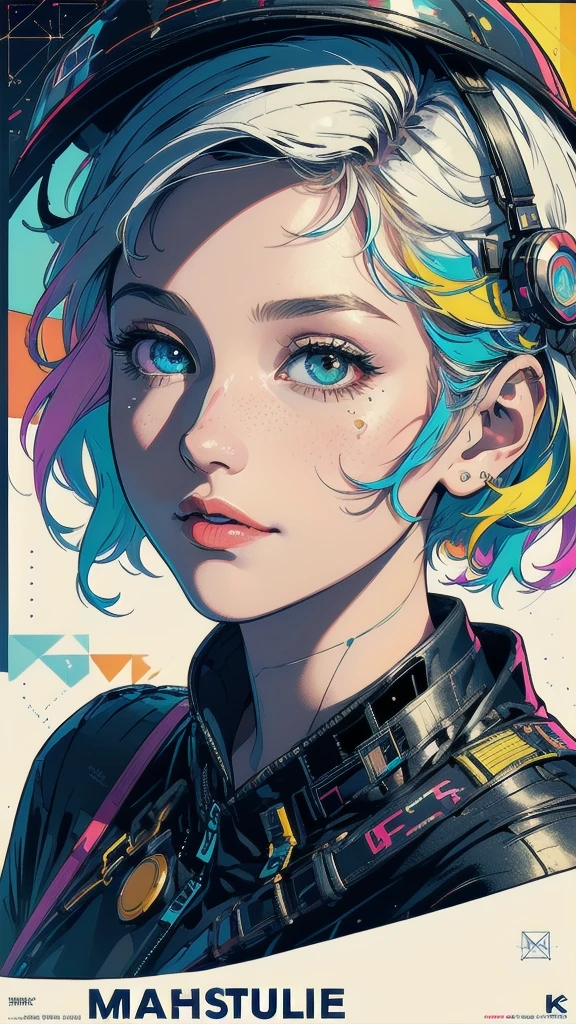 (((masterpiece, highest quality))),(((solo:1.2))),(((1girl:1.2))),32k wallpaper, very detailed, poster, vintage science fiction,(((((geometric cinematic movie poster))))), ((bauhaus)),(shape),(((abstract))),(mid century modern),movie poster,(((((portfolio))))),(((((Close-up))))),(((((bust up))))),((((more various angle)))),(((highlight))),Vast landscape,((((heterochromia)))),(((complete. detailed face))),(((Extremely talented))),(((most complecated machine))),(Colorful color scheme),(Mathematics)