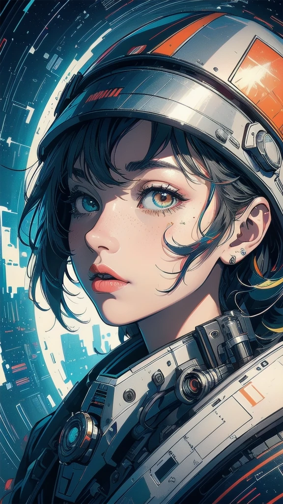 (((masterpiece, highest quality))),(((solo:1.2))),(((1girl:1.2))),32k wallpaper, very detailed, poster, vintage science fiction,(((((geometric cinematic movie poster))))), ((bauhaus)),(shape),(((abstract))),(mid century modern),movie poster,(((((portfolio))))),(((((Close-up))))),(((((bust up))))),((((more various angle)))),(((highlight))),Vast landscape,((((heterochromia)))),(((complete. detailed face))),(((Extremely talented))),(((most complecated machine))),(Colorful color scheme)