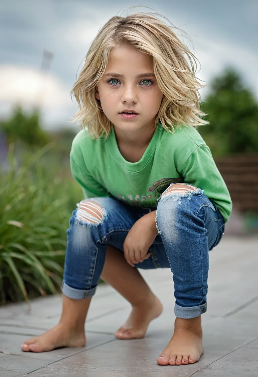 , Fenboy, Anus glued ,swollen anus, swollen anus,Showing the anus, different angles,full body,  Avar ethnic group, blond hair, green eyes, Short Jeans, wearing a Mini Jeans Panties Short Ripped,, Cinematic, Photoshoot, Shot on 25mm lens, Depth of Field, Tilt Blur, Shutter Spee details, super detailed, ambient –uplight –v 4 –q 2, fenboy