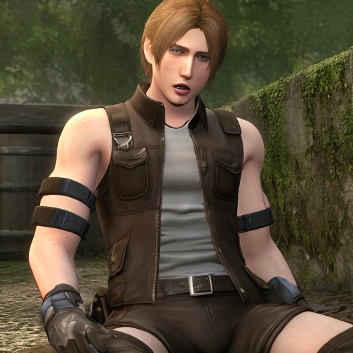 Leon Kennedy *From Resident Evil 4* Pee,Having an erection,Embarrassing