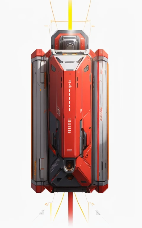 (white_background:1.2),mecha,machine,miniature,(metal:1.1),(The color palette includes shades of Red,silver gray and yellow:1.1),(concept machinery artist:1.1),(simple background:1.1),(solid background:1.1),((best quality)),((masterpiece)),8k,no humans,