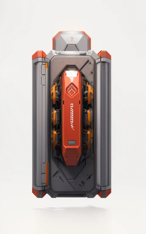 (white_background:1.2),mecha,machine,miniature,(metal:1.1),(The color palette includes shades of Red,silver gray and yellow:1.1),(concept machinery artist:1.1),(simple background:1.1),(solid background:1.1),((best quality)),((masterpiece)),8k,no humans,