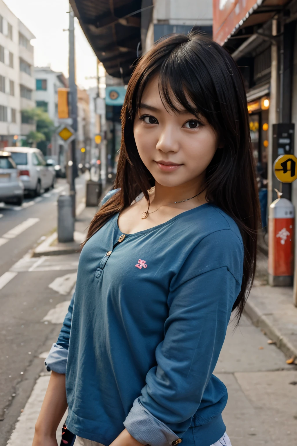 Generate an Asian cute girl.