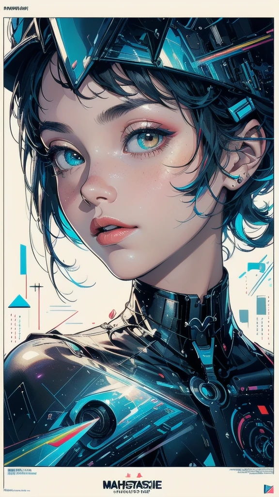 (((masterpiece, highest quality))),(((solo:1.2))),(((1girl:1.2))),32k wallpaper, very detailed, poster, vintage science fiction,(((((geometric cinematic movie poster))))), ((bauhaus)),(shape),(((abstract))),(mid century modern),movie poster,(((((portfolio))))),(((((Close-up))))),(((((bust up))))),((((more various angle)))),(((highlight))),Vast landscape,((((heterochromia)))),(((complete. detailed face))),(((Extremely talented))),(((most complecated machine))),(Colorful color scheme)