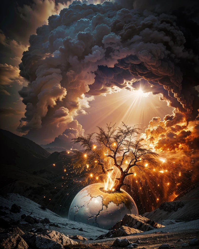 surrealismo, God's Heaven, The power of god, God's Realm, clouds, heavenly fire, powers, Fire Arrows, Rivers of water, Waterfalls, forst, Cedars, Greater power, natureza photorrealistic, Beauthfull, Blue Thunder, fire azul, Realistic fire azul, realistic thunder, electrical screws, realistic detailed 8k, Realistic 16K detail, hard, Detailed realistic color, Detailed realistic thunder, fire azul Realistic 8K, Cores photorrealistic 8K, 8K detailed colors, Nitidez photorrealistic 8K, ULTRAHD Photorealism, Divine fire azul, Divine Electric Blue Thunder, Sombras photorrealistics 8K, Textura photorrealistic, naturals, heavens, heavenly, sky night, céu de Beauthfull, the night, majestic, majestic Sky, naturalsmente Chique, thunders, Sky thunders, Divine thunder, linda, golden, starlight, Heavenly Bolts, villany azul, Blue Screws, Rendering, photorrealistic, ultra high definition, 4K, detailed textures, thunder, detailed shadows, detailed colors, naturals linda, Great Divine, detailed contrast, realistic contrast, high resolution, detailed colors, realistic detailed 16K, 8K high definition, detailed contrast, realistic contrast, high resolution, detailed colors, fire, villany, realistic detailed, chic, hour glass, Time Pass, hour glass Mística, Mysterious Power, surreal, Power Of Sky, Fire Power, The Final Time, End of Eras, Spiritual Word,