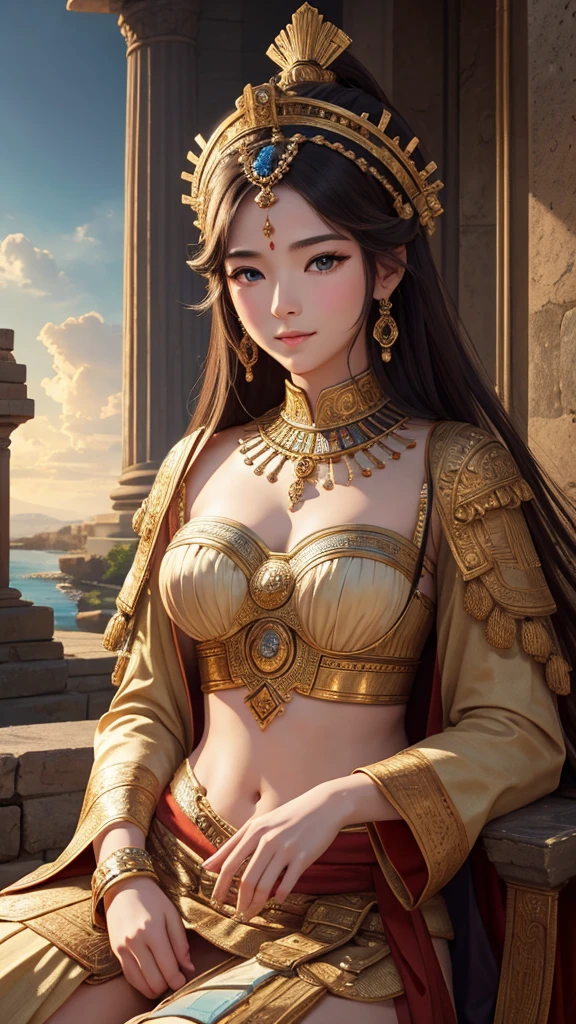 Ancient advanced civilization,High resolution, masterpiece, 最high quality, High detail, high quality, Very detailed, Ultra high definition,