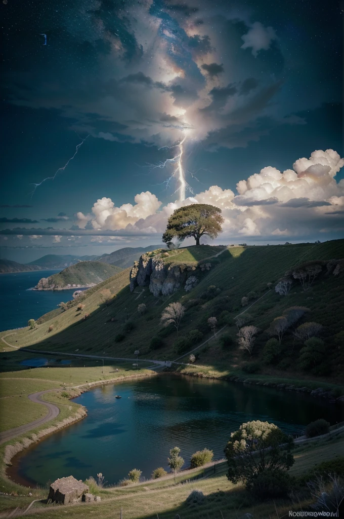 Surrealism, surrealistic, futurist, Surrealism Realm, Sky Surrealism, Celestial Tree, big tree, paisaje, panorama, Sky Heaven, naturey, palmtrees, Cedars, forst, Rivers of water, Thunder Light, Detailed Realistic FullHD Fotorrealism, Majestic, comely, fire, villany, Thunders, Sky Thunders, Stars, photorrealistic 6K, UltraHD Detailed, detailed colors 8K, Elegant beauty, floor, stele, lightning strikes, heavens, Divine Sky, tempest, Towards the heavens, heavenly, Godlike, photorrealistic, Rendering, 4K, 8k, detailed textures, detailed shadows, padoru, detailed colors, Gods Sky, UltraHD 16K Details, 16K photorealistic textures, detailed sharpness 16K, detailed sharpness, detailed colors, realistic shadows, Ultra realistic textures, High Power, Natural Beauty, natural colors, realistic contrast, Texturas photorrealistics, detailed colors, lifelike colors, detailed shadows, Textuta photorrealistic FullHD, Sombras photorrealistics 8K, HD photorrealistic, 8K Ultra Realistic Details, Cor photorrealistic 4K, FullHD Detailed Lights, Texturas Detalhadas photorrealistics 8K, Nitidez photorrealistic, villany, detailed 4k, ultra detaild, realistic 8k contrast, detailed sharpness, cores Ultra HD, chic,