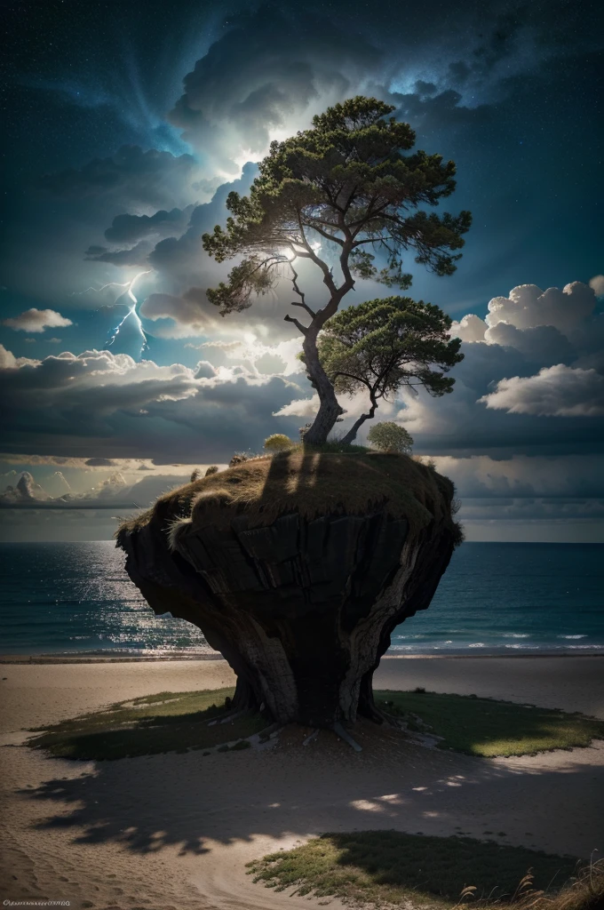 Surrealism, surrealistic, futurist, Surrealism Realm, Sky Surrealism, Celestial Tree, big tree, paisaje, panorama, Sky Heaven, naturey, palmtrees, Cedars, forst, Rivers of water, Thunder Light, Detailed Realistic FullHD Fotorrealism, Majestic, comely, fire, villany, Thunders, Sky Thunders, Stars, photorrealistic 6K, UltraHD Detailed, detailed colors 8K, Elegant beauty, floor, stele, lightning strikes, heavens, Divine Sky, tempest, Towards the heavens, heavenly, Godlike, photorrealistic, Rendering, 4K, 8k, detailed textures, detailed shadows, padoru, detailed colors, Gods Sky, UltraHD 16K Details, 16K photorealistic textures, detailed sharpness 16K, detailed sharpness, detailed colors, realistic shadows, Ultra realistic textures, High Power, Natural Beauty, natural colors, realistic contrast, Texturas photorrealistics, detailed colors, lifelike colors, detailed shadows, Textuta photorrealistic FullHD, Sombras photorrealistics 8K, HD photorrealistic, 8K Ultra Realistic Details, Cor photorrealistic 4K, FullHD Detailed Lights, Texturas Detalhadas photorrealistics 8K, Nitidez photorrealistic, villany, detailed 4k, ultra detaild, realistic 8k contrast, detailed sharpness, cores Ultra HD, chic,