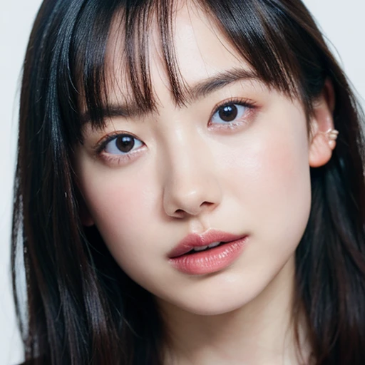 (Highest quality, 8k, 32K, masterpiece), (Realistic), (Realistic:1.2), (High resolution), Very detailed, Very beautiful face and eyes, One Girl, Delicate body, (close, Highest quality, Attention to detail, Rich skin detail), (Highest quality, 8k), Very detailed, (Realistic, Realistic:1.37), Bright colors, (((Completely naked))), (((Pure white wall background))), (((Look straight ahead))),(((Small breasts))),(((Head to knee portrait image))),(((whole body)))