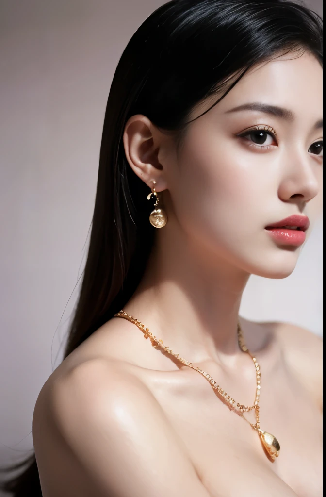 (masterpiece:1.3), (8 thousand, realistic, RAW photos, best quality: 1.4), (1 woman),(very sexy), (Beautiful makeover), (유난히 아름다운 realistic 얼굴), (Build a beautiful body) , (long eyelashes), (double eyelid), (black hair. parted, long hair:1.3), (아름다운 parted스타일), (Realistic and truly beautiful and delicate eyes), (beautiful and big breasts), (realistic and beautiful skin), (absurd), (attractive), (ultra high resolution), (extremely realistic), (very detailed), (golden ratio), (necklace), (earring), (So beautiful and sexy)