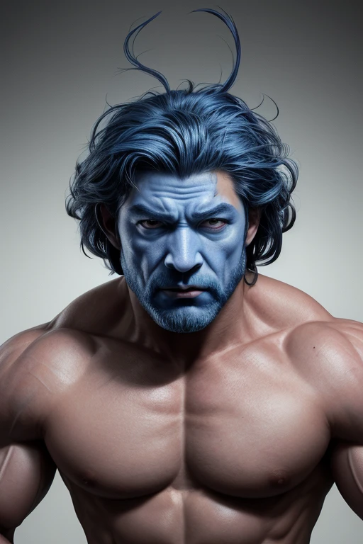 Ugly muscle blue god