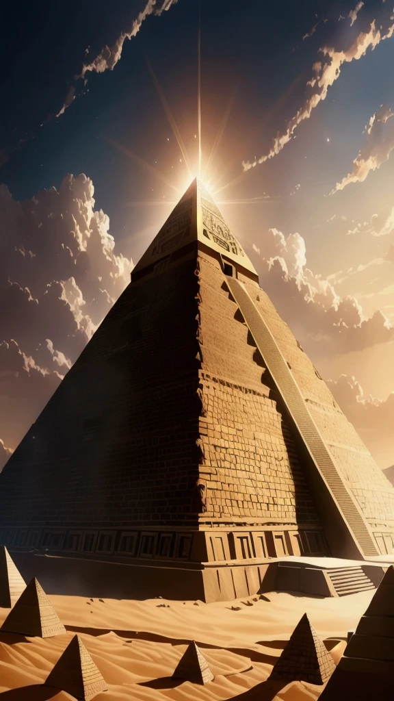 pyramid,High resolution, masterpiece, 最high quality, detail, Very detailed, Ultra high definition, high quality, Cinematic light effects, 