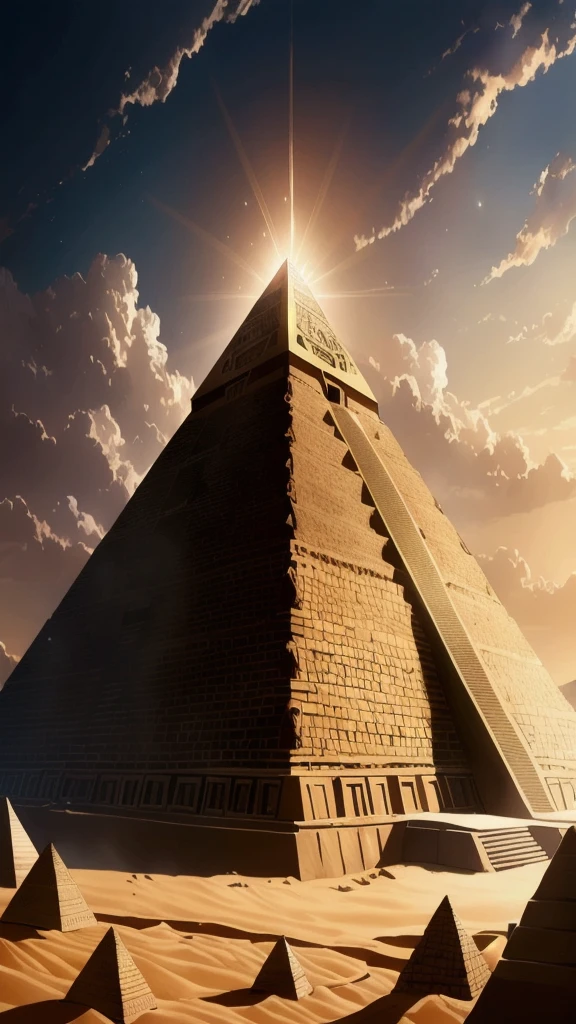 pyramid,High resolution, masterpiece, 最high quality, detail, Very detailed, Ultra high definition, high quality, Cinematic light effects,