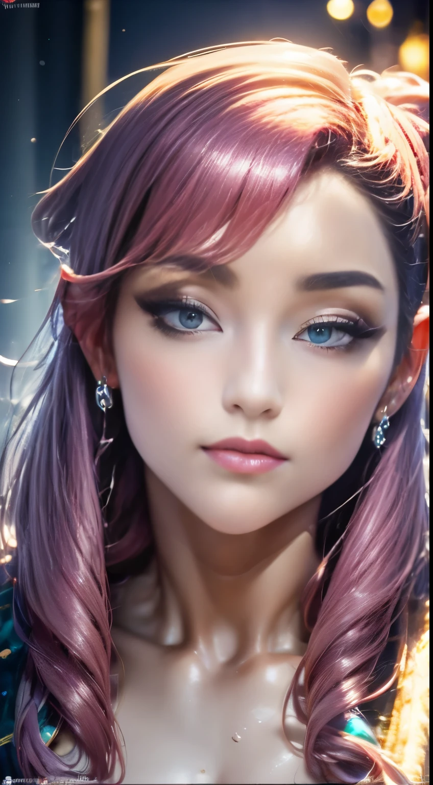  (Komi-san-elsa frozen Disney  mezclando modelos .) (ultra fUSION of white and pink hair) Highly detailed CG unity 8k wallpaper, style shot, complex, High detail, dramatic, Highest quality film still image, Very detailed, masterpiece, Best Quality, character design, elsa, elsa from frozen,Komi-san fusion (( dark style)), realistic and ultra detailed rendering style, natural light, sharp character design, (hard focus, 8k), (((Natural skin texture))), 8k textures, soft cinematic lighting, adobe light room, dark room, HdR, sophisticated, elegant, rich detail, Sharp focus appearance) )), calming tones, frenzy of details, intricate detail, super detail, low contrast, Soft film Lighting, Muted colors, Exposure Mix, HdR, Desteñir, 35mm, f/1.4, THEY ARE LIKE THIS, f16, 25 sec.