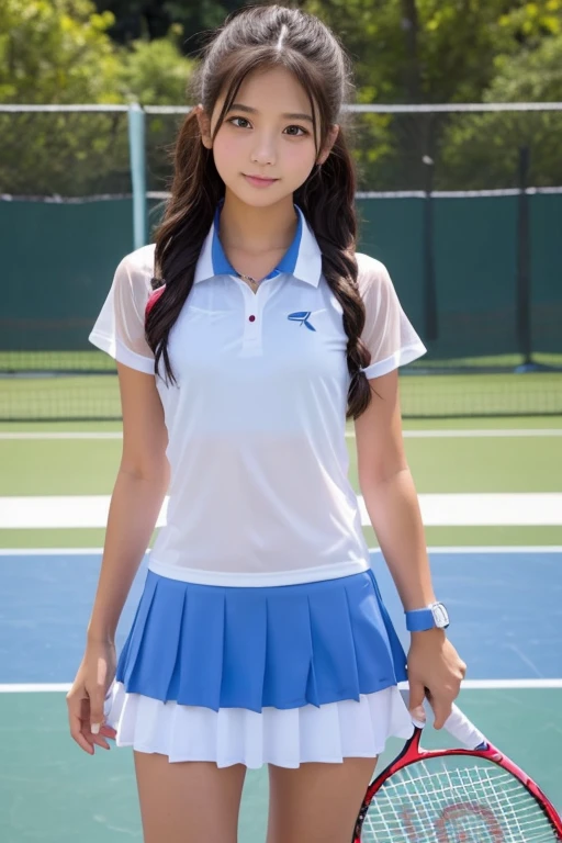 Cute Girls、high school girl、pure、Tennis Wear、See-through