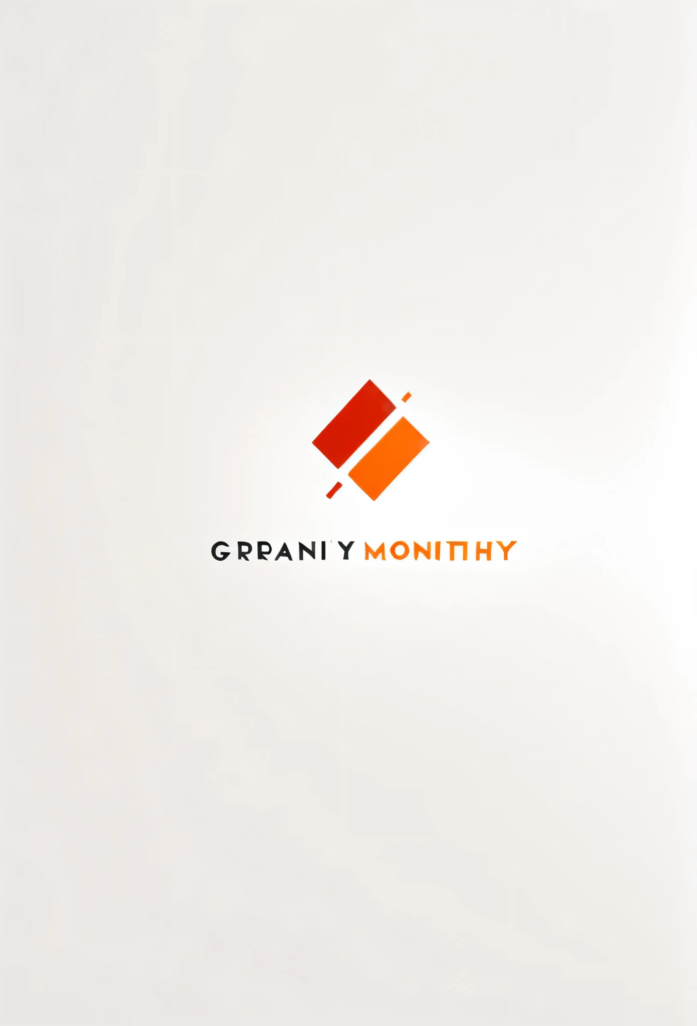 Monthly property site Granmonthly logo

 a less luxurious design
 friendly design

 Pretty cool design
 Stylish design
 chic and modern design

 Red and orange and white logos

 White background