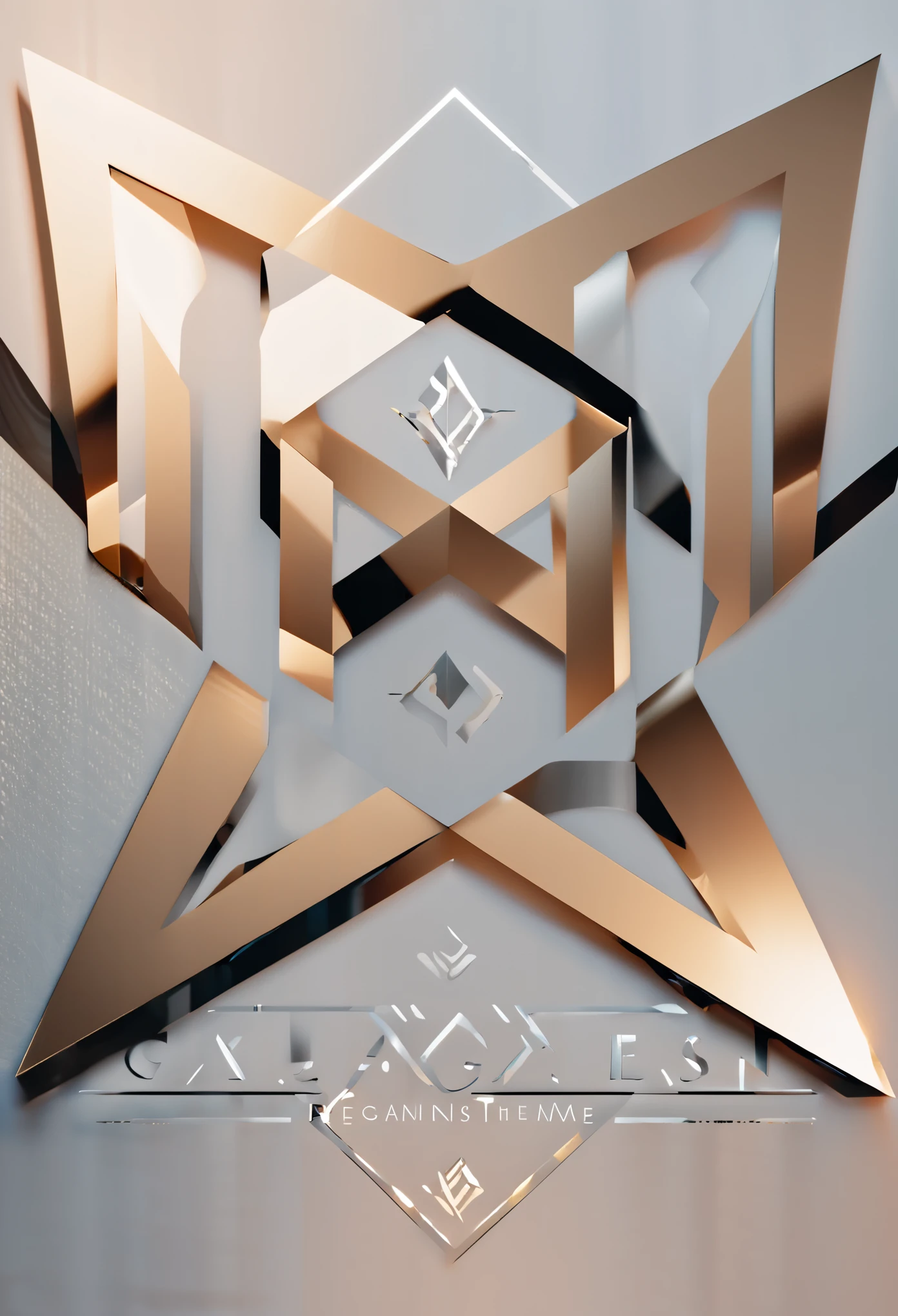 A detailed, high-quality Stable Diffusion prompt for this theme would be:
elegant minimalist logo, 3D emblem, dynamic stylized letters DVG, sleek metallic texture, minimalist geometric shapes, clean professional design, high-end luxury branding, premium quality, symmetrical composition, subtle shadows, cinematic lighting, cinematic lighting, striking visual impact, flawless execution, masterpiece