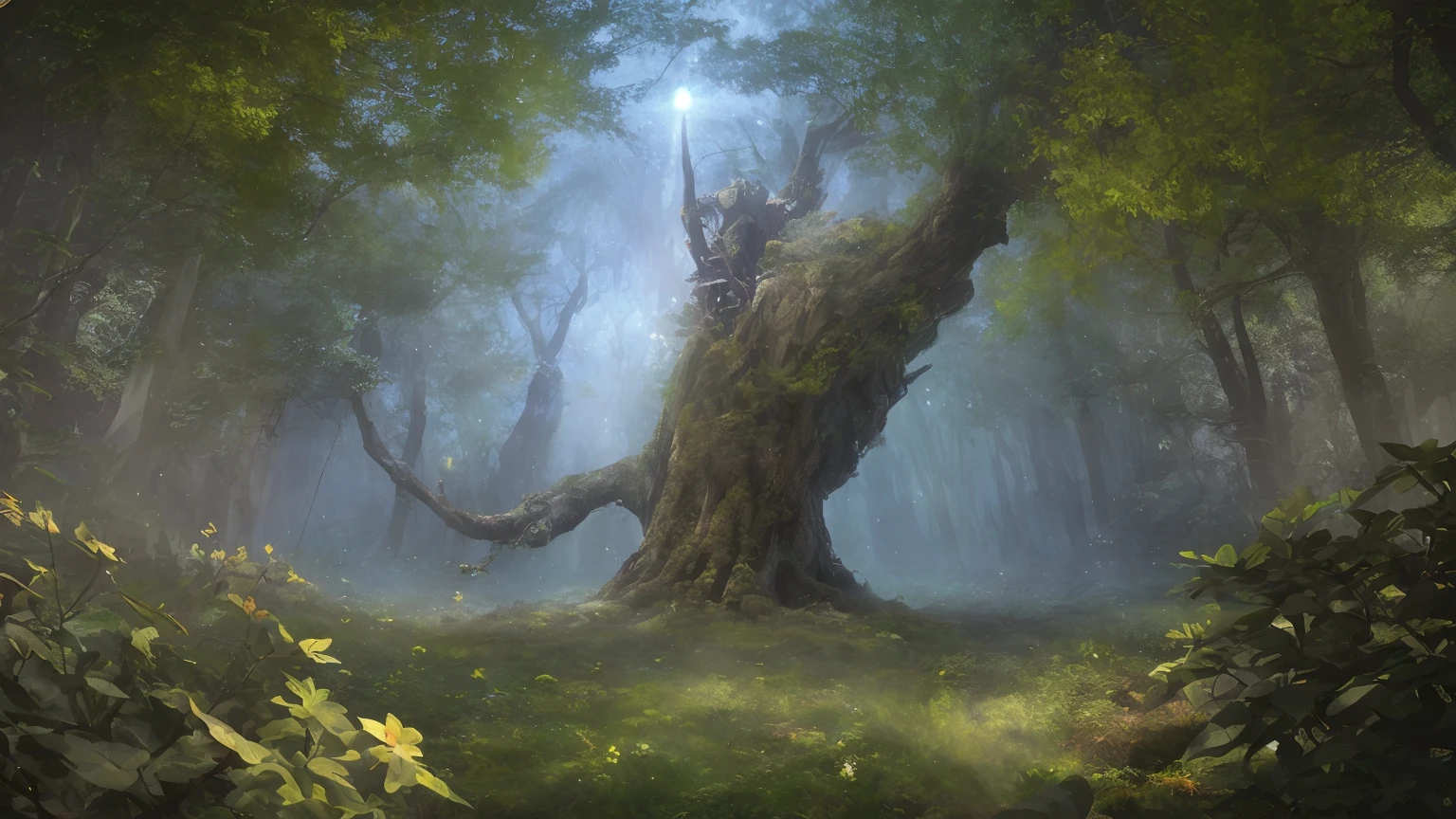 cinematic film, Realistic photograph,
night, In a magical world, a colossal tree stands as a beacon of wonder, its branches stretching wide under a shimmering canopy of vibrant leaves. The landscape around the tree is alive with fantastical elements, flowers in impossible colors, and creatures of legend flitting among the foliage. The air hums with magic, creating an atmosphere of awe and enchantment.
,shallow depth of field, vignette, highly detailed, high budget, bokeh, cinemascope, moody, epic, gorgeous, film grain, grainy,
