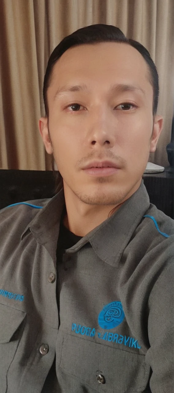 a photorealistic album cover, handsome young man with long dark hair, gazing upward with a thoughtful expression, detailed facial features, (1 man), (best quality,4k,8k,highres,masterpiece:1.2),ultra-detailed,(realistic,photorealistic,photo-realistic:1.37),dramatic lighting, glowing aura, atmospheric, cinematic, digital art, vibrant colors, sharp focus