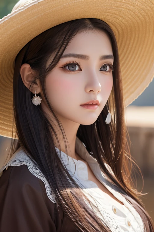 (Highest quality、masterpiece、8k))、Anatomically correct、Very detailed、High resolution、Realistic、((Beautiful, sparkling, detailed eyes))、Intricate details、Cinematic lighting、((Dynamic composition))、Cute Cowboy Kitten、Western Hat、revolver、Pad
