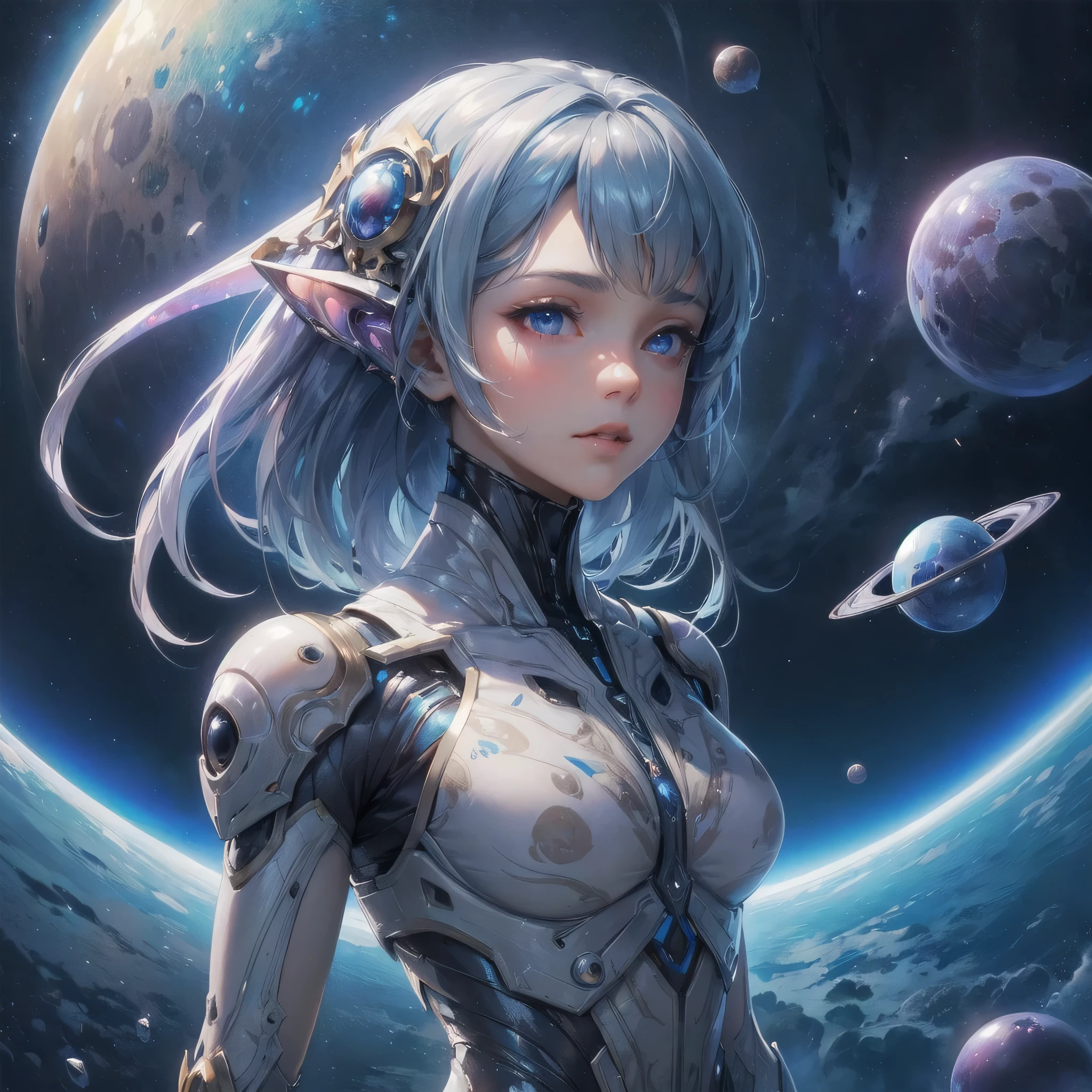 masterpiece, (textured skin), best quality, gorgeous beautiful, (a beautiful girl,alien,mysterious),detailed clothes,large breasts,narrow waist,, (beautiful face), cinematic lighting, (fantasy anime art ),
