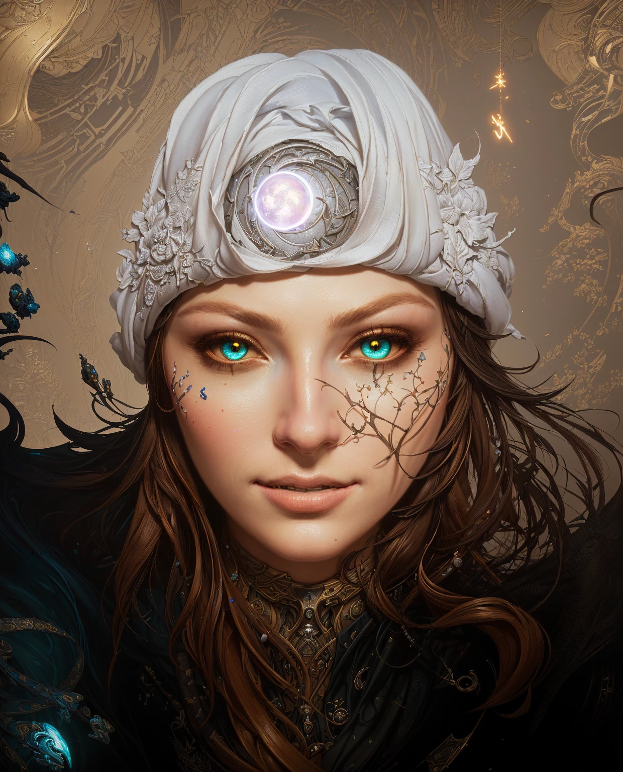 work of art, best qualityer, (Extremely detailed CG 8k unity wallpaper), (best qualityer), (best illustration), (best shade), absurderes, realistic lighting, (abyss), beautiful detailed glowing, arte de PeterMohrBacher,