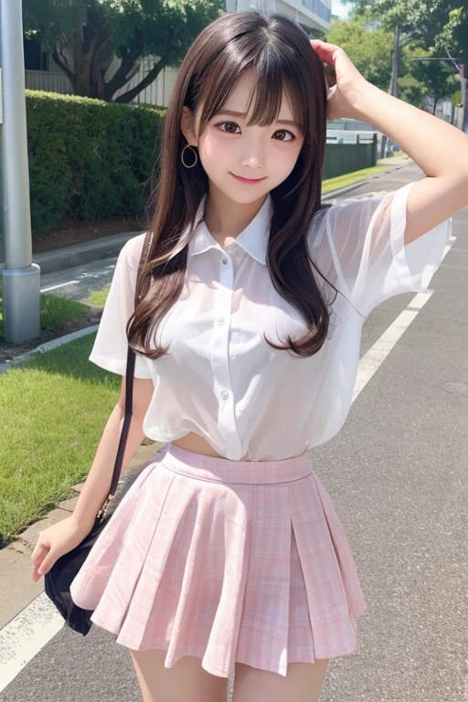 Cute Girls、high school girl、Idol、mini skirt、See-through、Fluttering in the wind