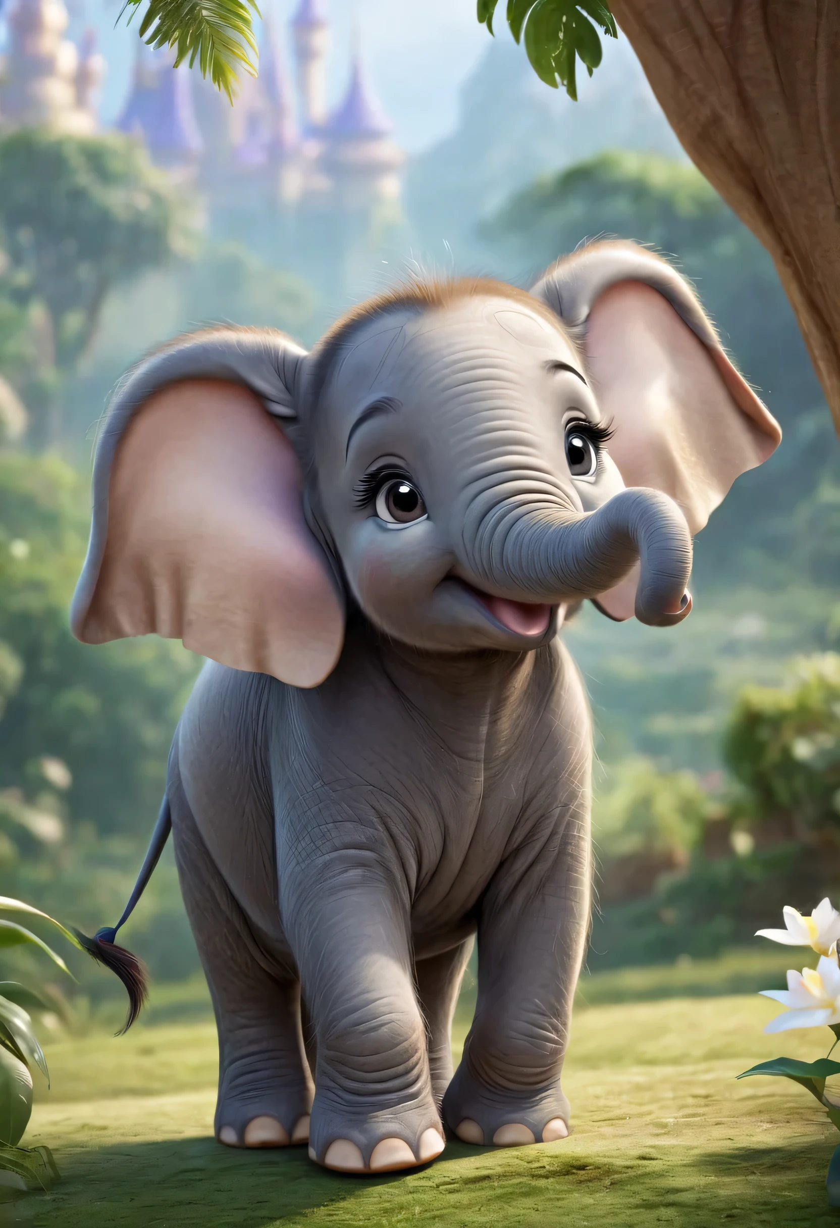 Pictures of a small elephant from Disney characters