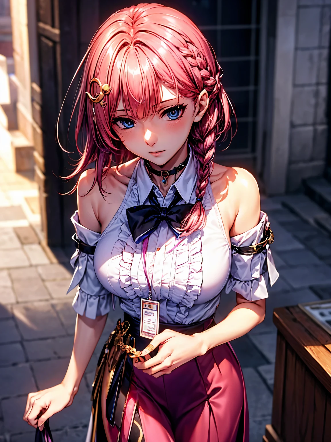 red skirt, red clothes