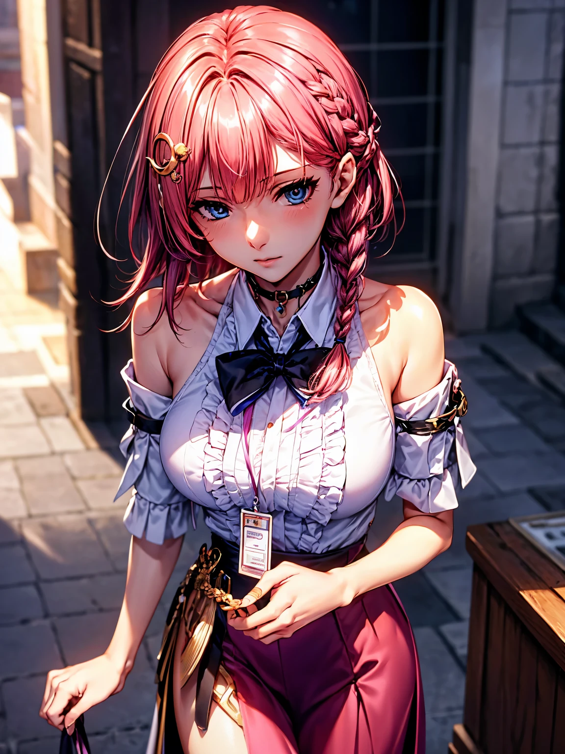 red skirt, red clothes